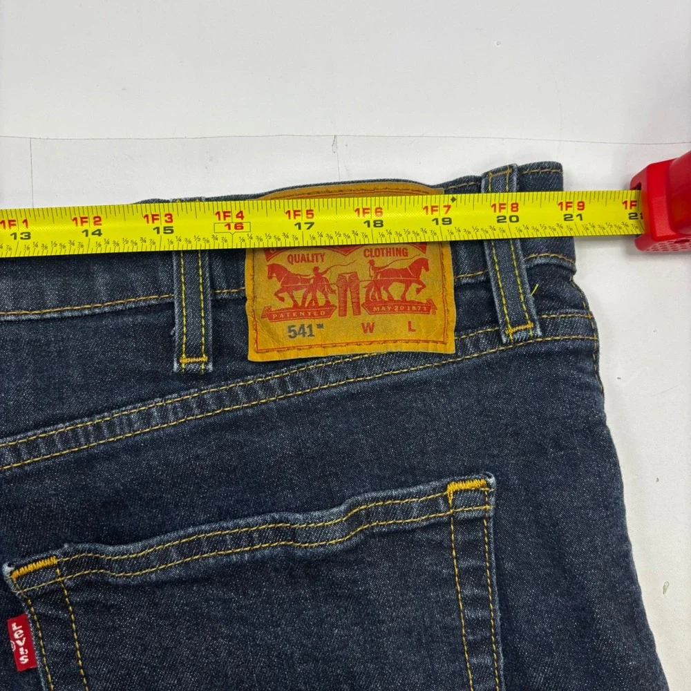 Levis 541 Athletic Taper Mens Jeans Dark Wash Indigo 42x36(35) 18757-0103 - Picture 6 of 9